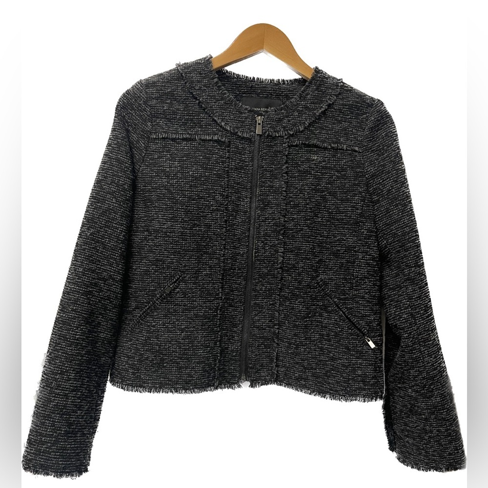 Women’s Banana Republic Jacket Blazer Charcoal & Black m; Size 8; $17